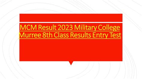 mcm result 2022.